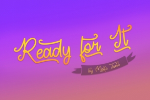 Ready For It Font Download