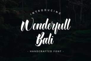 Wonderfull Bali Font Download