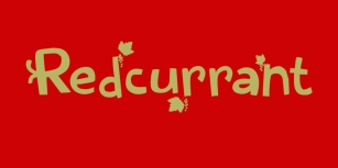 Redcurrant Font Download