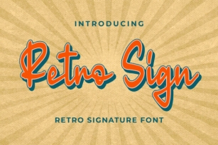 Retro Sign Font Download