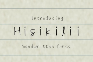 Hisikilii Font Download