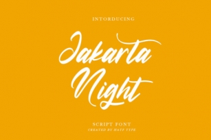 Jakarta Night Font Download