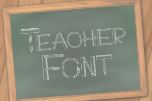 Teacher Monogram Font Font Download