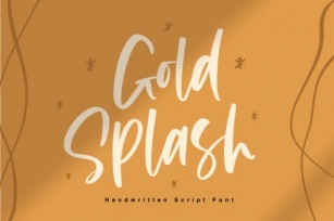 Gold Splash Font Download