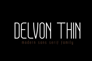 Delvon Thin Font Download