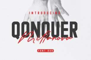 Qonquer Millanova | Font Duo Font Download