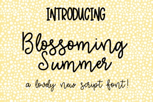 Blossoming Summer Font Download