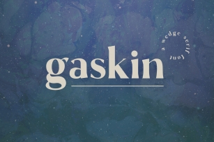 Gaskin - A Wedge Serif Font Font Download