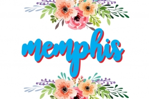 Memphis- cool elegant font Font Download