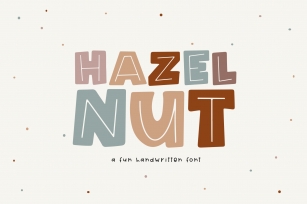 Hazelnut - A Fun Handwritten Font Font Download
