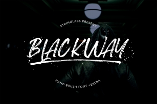 Blackway - Handbrush Font Font Download