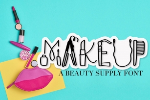 Makeup - A Beauty Supply Font perfect for Make Up Lovers Font Download