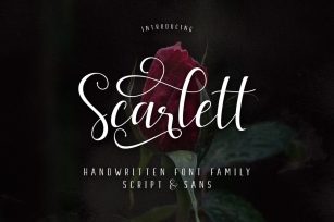 Scarlett Font Family Font Download
