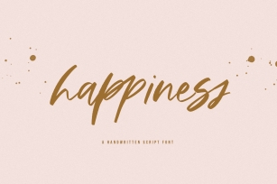 Happiness - A Handwritten Script Font Font Download