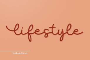 Lifestyle - elegant monoline script Font Download