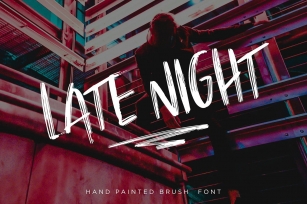 Late Night | Vibrant Brush Font Font Download