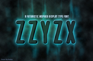 ZZYZX a futuristic Scifi Inspired Display Font Font Download