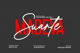 Madeva Suarte Font Duo Font Download