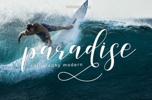 paradise calligraphy modern Font Download