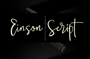 Einson Script Font Font Download