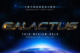 Galactus - SCIFI Font Family Font Download