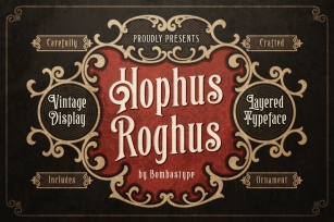 Hophus Roghus - Layered & Ornaments Font Download