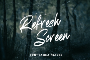 Refresh Screen Brush Script Font Duo Font Download