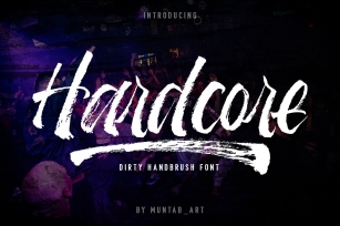 Hardcore | Hand Brush Font Font Download