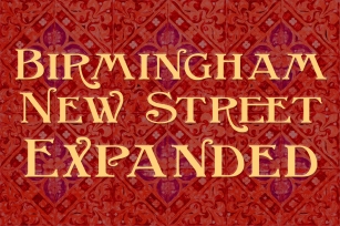 Birmingham New Street Expanded Font Download