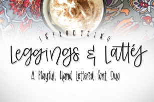 Leggings & Lattes Font Duo Font Download