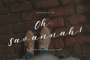 Oh, Savannah! Script Font Download