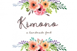 Kimono - A decorative font Font Download