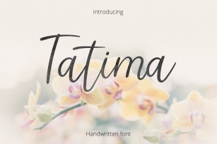 Tatima. Handwritten font. Font Download