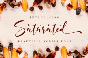 Saturated Font Download