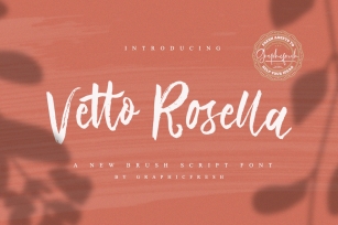 Vetto Rosella - Handwritting Font Font Download