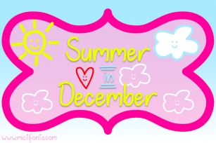 Summer in December Font Download