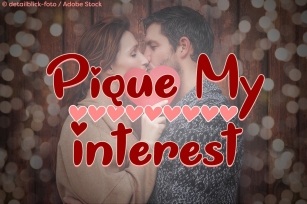 Pique My Interest Font Download