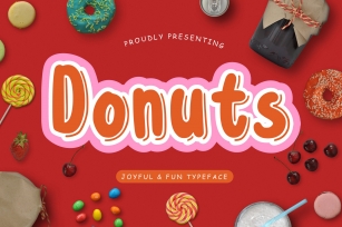 Donuts Joyful & Fun Typeface Font Download