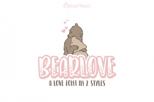 Bearlove - Love Font in 2 Styles Font Download