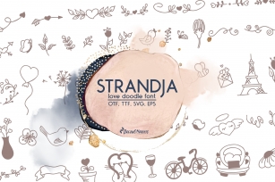 Strandja - Love Doodle Font Font Download