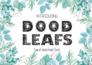 Doodleaf hand drawn decorative font Font Download