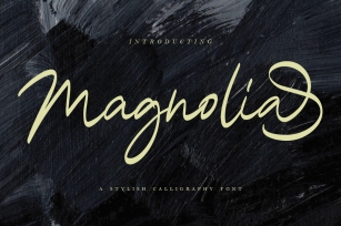 Magnolia A Stylish Calligraphy Font Font Download