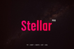 Stellar - Modern Typeface with WebFonts Font Download