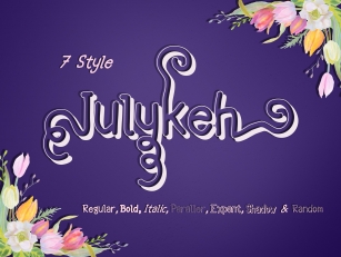 Julykeh handmade 7 Style Font Font Download