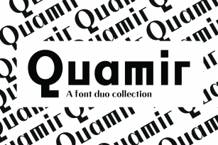 QUAMIR, A Display Font Duo Font Download