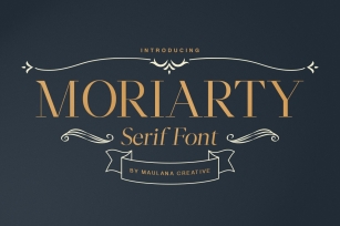 Moriarty Serif Font Font Download