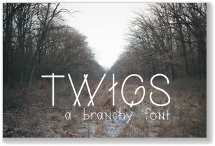Twigs A Branchy Font Font Download
