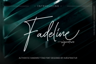 Fadeline Signature Font Download