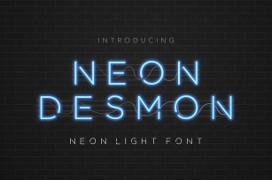 Neon Desmon - Neon Light Font Font Download