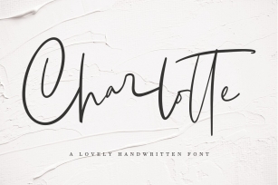 Charlotte | Handwritten Font Font Download